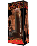 Rascal Toys Black Balled 12" Cock w-Balls - Black