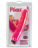 Hot Pinks Curved Jelly Vibrating 8" Dildo