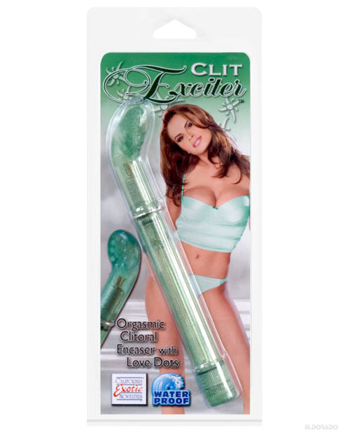 Clit Exciter w-Love Dots - Green
