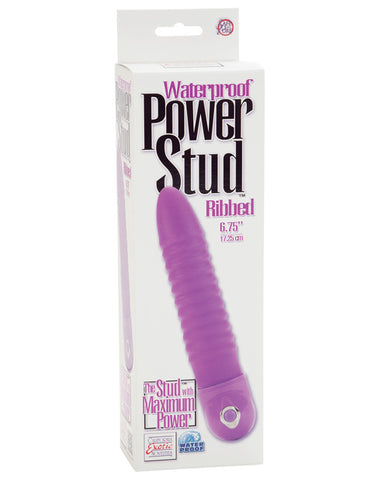 Power Stud Ribbed Vibe Waterproof - Purple