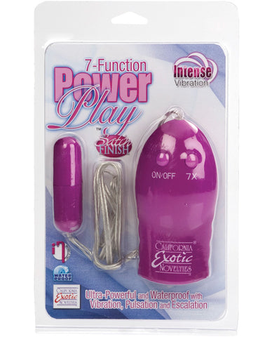 Power Play Slimline Bullet - 7 Function Pink