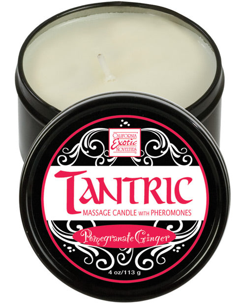 Tantric Soy Candle w-Pheromones - Pomegranate Ginger