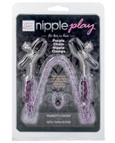 Nipple Play Purple Chain Nipple Clamps