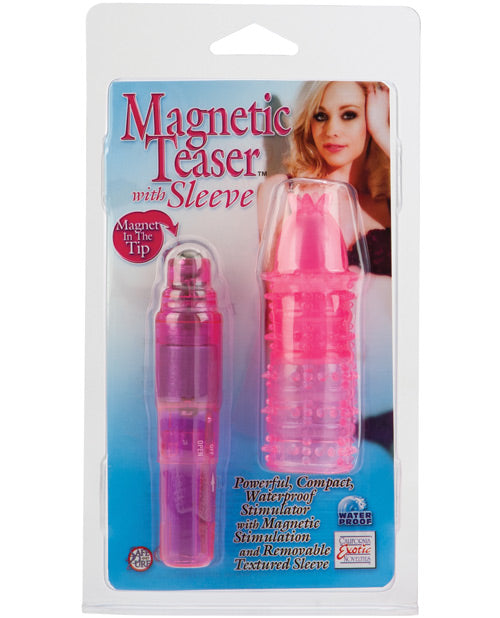 Magnetic Teaser w-Silicone Sleeve - Pink