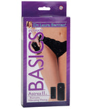 Dr. Laura Berman Intimate Basics Astrea II Remote Vibrating Thong Black O-S