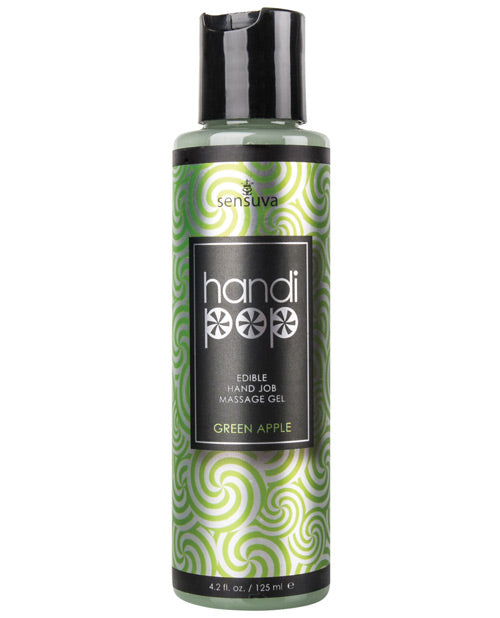 Handipop Hand Job Massage Gel - 4.2 oz Bottle Green Apple