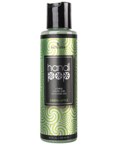 Handipop Hand Job Massage Gel - 4.2 oz Bottle Green Apple