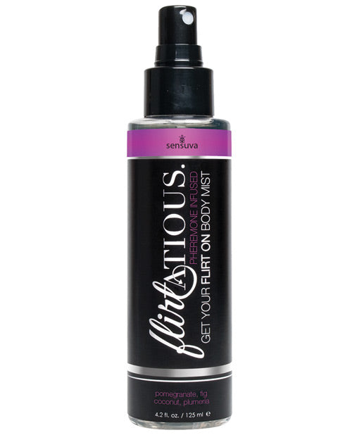 Sensuva Flirtatious Body Mist w-Pheromones - 4.2 oz Pomegranate-Fig-Coconut-Plumeria