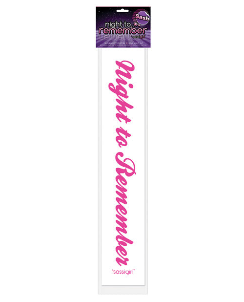 Night to Remember Sash by sassigirl