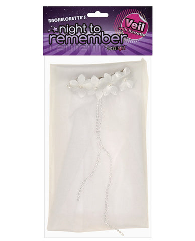Night to Remember Veil w-Barrette by sassigirl