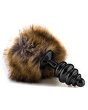 Shots Ouch Extra Feel Bunny Tail Buttplug Bulk - Black