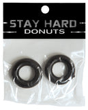 Ignite Thick Power Stretch Donut Cock Ring - Black Pack of 2