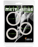 Seamless Metal Ring - Asst. Sizes Pack of 3