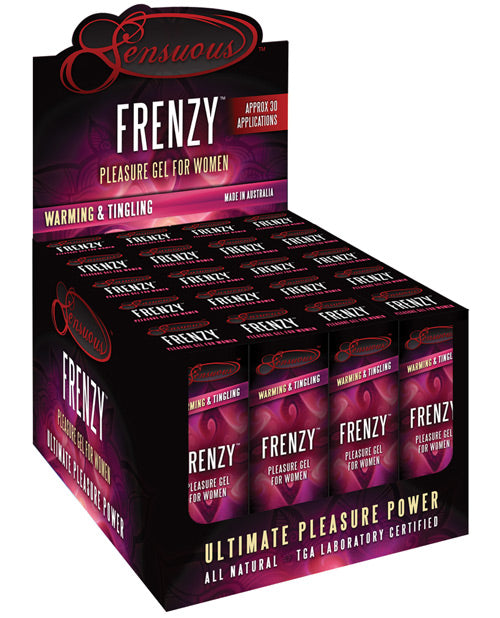 Sensuous Frenzy Pleasure Gel for Women - 7 ml Display of 20