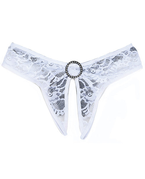 Stretch Lace Open Front & Back Panty