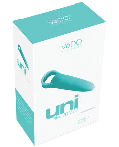 VeDO Uni Vibrating Finger Vibe - Tease Me Turquoise