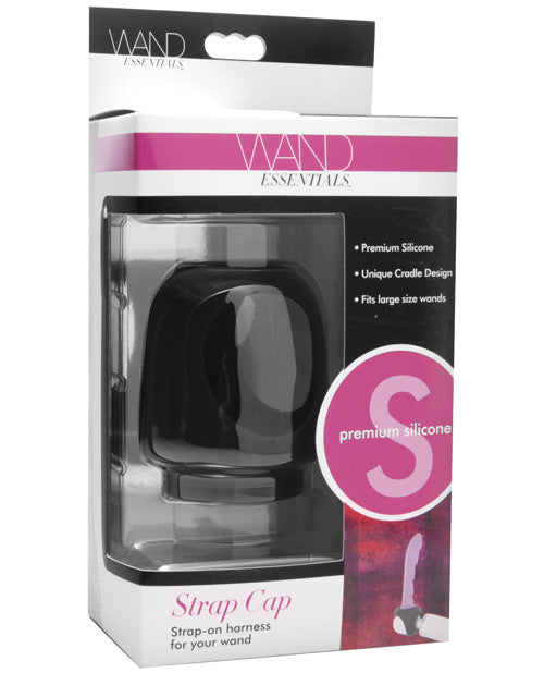 Wand Essentials Strap Cap Wand Harness for Dildos - Black